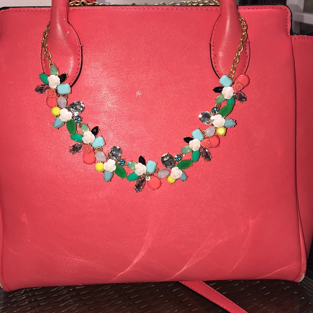 J Crew Floral Necklace